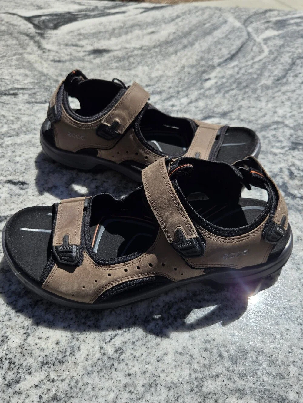 ECCO Offroad Men's Nubuck Outdoor Sandal Sz 11/11.5